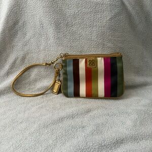 Julia Legacy Stripe Wristlet (rare)